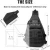 imageG4Free Tactical EDC Sling Backpack Military Rover Shoulder Sling Bag Pack with Pistol Holster for Concealed CarryBlack
