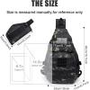 imageG4Free Tactical EDC Sling Backpack Military Rover Shoulder Sling Bag Pack with Pistol Holster for Concealed CarryBlack Cp