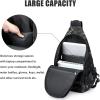 imageG4Free Tactical EDC Sling Backpack Military Rover Shoulder Sling Bag Pack with Pistol Holster for Concealed CarryBlack Cp