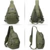 imageG4Free Tactical EDC Sling Backpack Military Rover Shoulder Sling Bag Pack with Pistol Holster for Concealed CarryNew Army Green