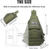imageG4Free Tactical EDC Sling Backpack Military Rover Shoulder Sling Bag Pack with Pistol Holster for Concealed CarryNew Army Green