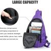 imageG4Free Tactical EDC Sling Backpack Military Rover Shoulder Sling Bag Pack with Pistol Holster for Concealed CarryPurple