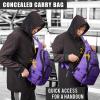 imageG4Free Tactical EDC Sling Backpack Military Rover Shoulder Sling Bag Pack with Pistol Holster for Concealed CarryPurple