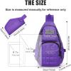 imageG4Free Tactical EDC Sling Backpack Military Rover Shoulder Sling Bag Pack with Pistol Holster for Concealed CarryPurple