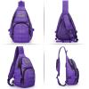 imageG4Free Tactical EDC Sling Backpack Military Rover Shoulder Sling Bag Pack with Pistol Holster for Concealed CarryPurple
