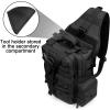 imageG4Free Tactical EDC Sling Bag Backpack with Adjustable Holder Military Shoulder Backpack for MenBlack