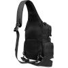 imageG4Free Tactical EDC Sling Bag Backpack with Adjustable Holder Military Shoulder Backpack for MenBlack