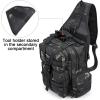 imageG4Free Tactical EDC Sling Bag Backpack with Adjustable Holder Military Shoulder Backpack for MenBlack Cp