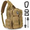imageG4Free Tactical EDC Sling Bag Backpack with Adjustable Holder Military Shoulder Backpack for MenTan
