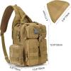 imageG4Free Tactical EDC Sling Bag Backpack with Adjustable Holder Military Shoulder Backpack for MenTan