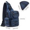 imageG4Free Tactical EDC Sling Bag Pack with Adjustable Holder Sling Shoulder Assault Range BackpackBlackDark Blue