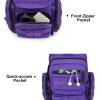 imageG4Free Tactical EDC Sling Bag Pack with Adjustable Holder Sling Shoulder Assault Range BackpackBlackDark Purple