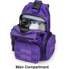 imageG4Free Tactical EDC Sling Bag Pack with Adjustable Holder Sling Shoulder Assault Range BackpackBlackDark Purple