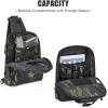 imageG4Free Tactical Sling Bag Backpack EDC Concealed Carry Bag Military Small Crossbody Shoulder Chest PackBlack Camo