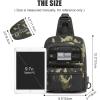 imageG4Free Tactical Sling Bag Backpack EDC Concealed Carry Bag Military Small Crossbody Shoulder Chest PackBlack Camo