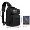 imageG4Free Tactical Sling Bag Backpack Military Rover Shoulder Sling Pack Molle EDC Small Crossbody Chest PackBlack