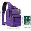 imageG4Free Tactical Sling Bag Backpack Military Rover Shoulder Sling Pack Molle EDC Small Crossbody Chest PackPurple