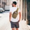 imageG4Free Tactical Sling Bag Backpack Military Rover Shoulder Sling Pack Molle EDC Small Crossbody Chest PackTan