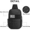 imageG4Free Tactical Sling Bag Backpack for MenMilitary Durable Shoulder Pack Tactical Bag for Travel Hiking Outdoor Sports BlackBlack