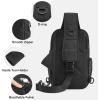 imageG4Free Tactical Sling Bag Backpack for MenMilitary Durable Shoulder Pack Tactical Bag for Travel Hiking Outdoor Sports BlackBlack