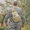 imageG4Free Tactical Sling Bag Backpack for MenMilitary Durable Shoulder Pack Tactical Bag for Travel Hiking Outdoor Sports BlackKhaki