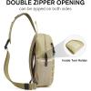 imageG4Free Tactical Sling Bag Backpack for MenMilitary Durable Shoulder Pack Tactical Bag for Travel Hiking Outdoor Sports BlackKhaki