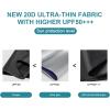 imageG4Free Travel Umbrella Compact Ultralight UPF 50 UV Protection Carbon Fiber Super Slim Small Mini Umbrella Weighs Only 4 ozBlackoutPlaid Black