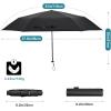 imageG4Free Travel Umbrella Compact Ultralight UPF 50 UV Protection Carbon Fiber Super Slim Small Mini Umbrella Weighs Only 4 ozBlackoutPlaid Black