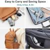 imageG4Free Travel Umbrella Compact Ultralight UPF 50 UV Protection Carbon Fiber Super Slim Small Mini Umbrella Weighs Only 4 ozUV SilverBlack