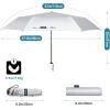 imageG4Free Travel Umbrella Compact Ultralight UPF 50 UV Protection Carbon Fiber Super Slim Small Mini Umbrella Weighs Only 4 ozUV SilverBlack