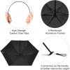 imageG4Free Travel Umbrella Compact Ultralight UPF 50 UV Protection Carbon Fiber Super Slim Small Mini Umbrella Weighs Only 4 ozUV SilverBlack