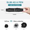 imageG4Free Travel Umbrella Compact Ultralight UPF 50 UV Protection Carbon Fiber Super Slim Small Mini Umbrella Weighs Only 4 ozUltraLight Black