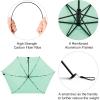 imageG4Free Travel Umbrella Compact Ultralight UPF 50 UV Protection Carbon Fiber Super Slim Small Mini Umbrella Weighs Only 4 ozUltraLight Light Green