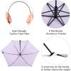 imageG4Free Travel Umbrella Compact Ultralight UPF 50 UV Protection Carbon Fiber Super Slim Small Mini Umbrella Weighs Only 4 ozUltraLight Light Purple