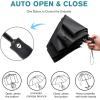imageG4Free Travel Umbrella Ultralight UPF 50 UV Protection Compact Umbrella Super Slim Small Mini Automatic Open and CloseBlackoutPlaid Black