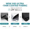 imageG4Free Travel Umbrella Ultralight UPF 50 UV Protection Compact Umbrella Super Slim Small Mini Automatic Open and CloseBlackoutPlaid Black