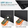 imageG4Free Travel Umbrella Ultralight UPF 50 UV Protection Compact Umbrella Super Slim Small Mini Automatic Open and CloseBlackoutPlaid Black