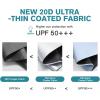 imageG4Free Travel Umbrella Ultralight UPF 50 UV Protection Compact Umbrella Super Slim Small Mini Automatic Open and CloseBlackoutPlaid Blue