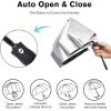 imageG4Free Travel Umbrella Ultralight UPF 50 UV Protection Compact Umbrella Super Slim Small Mini Automatic Open and CloseUV SilverBlack