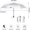 imageG4Free Travel Umbrella Ultralight UPF 50 UV Protection Compact Umbrella Super Slim Small Mini Automatic Open and CloseUV SilverLight Blue