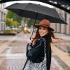 imageG4Free Travel Umbrella Ultralight UPF 50 UV Protection Compact Umbrella Super Slim Small Mini Automatic Open and CloseUltraLight Black
