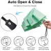 imageG4Free Travel Umbrella Ultralight UPF 50 UV Protection Compact Umbrella Super Slim Small Mini Automatic Open and CloseUltraLight Light Green