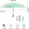 imageG4Free Travel Umbrella Ultralight UPF 50 UV Protection Compact Umbrella Super Slim Small Mini Automatic Open and CloseUltraLight Light Green