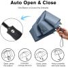 imageG4Free Travel Umbrella Ultralight UPF 50 UV Protection Compact Umbrella Super Slim Small Mini Automatic Open and CloseUltraLight Navy Blue