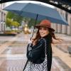 imageG4Free Travel Umbrella Ultralight UPF 50 UV Protection Compact Umbrella Super Slim Small Mini Automatic Open and CloseUltraLight Navy Blue