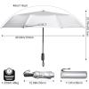 imageG4Free UPF 50 UV Protection Sun Umbrella Double Layer Windproof Compact Travel Umbrella 46 Inch Auto Open ClosePink