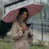 imageG4Free UPF 50 UV Protection Sun Umbrella Double Layer Windproof Compact Travel Umbrella 46 Inch Auto Open ClosePink