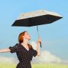 imageG4Free UPF 50 UV Protection Travel Umbrella with Wooden Handle 42 Inch Lightweight Sun Rain Folding Umbrellas Auto Open Close Lake BlueFlower