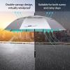 imageG4Free Vented UV GolfBeach Umbrella 68quot Arc Auto Open Oversize Extra Large Windproof Sun Shade Rain UmbrellasSilverLake Blue