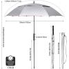 imageG4Free Vented UV GolfBeach Umbrella 68quot Arc Auto Open Oversize Extra Large Windproof Sun Shade Rain UmbrellasSilverPink
